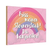 Holzschild 20X30 Cm Friss Meinen Sternenstaub Spruch Zitat Deko Geschenk Holz Sc