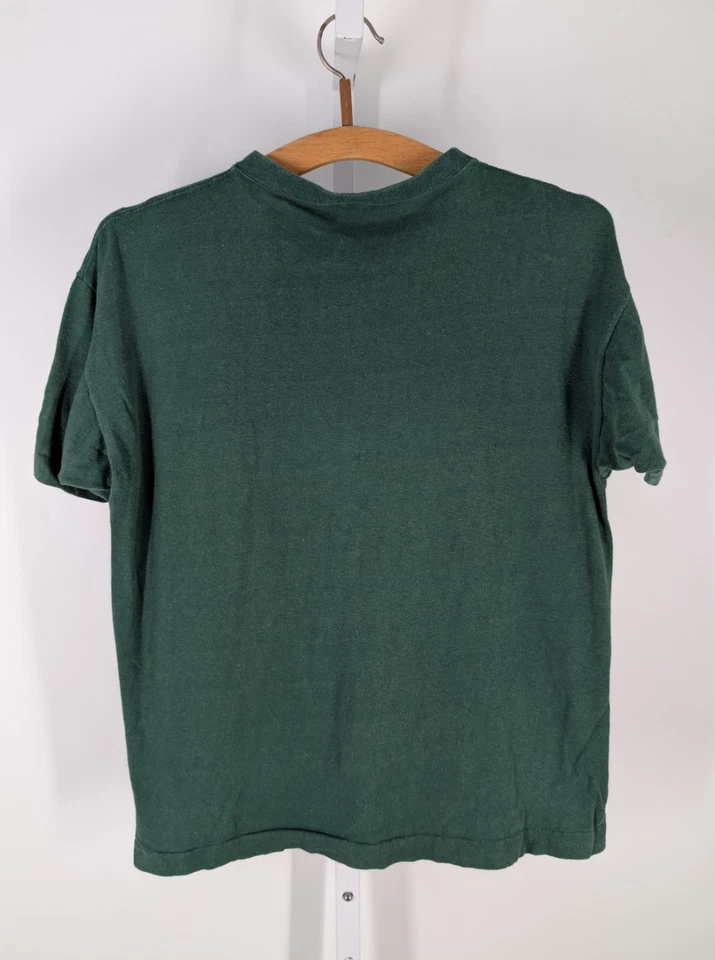 Champion Vintage 80s 5050 Delbarton NJ Ivy League Felt Logo T Shirt USA 38 Fade - Image 3 of 4