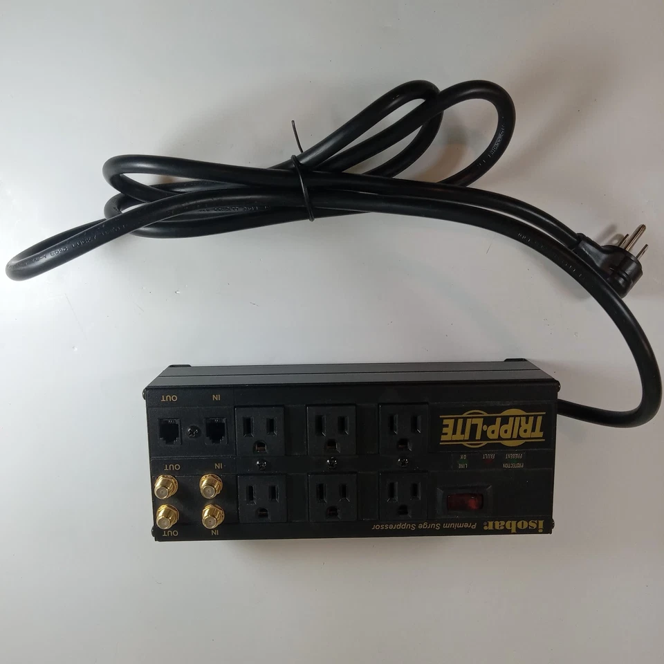 Isobar Premium Surge Suppresor Tripp Lite Power Protection 6 Outlets ISOBAR6DBS - Image 4 of 4
