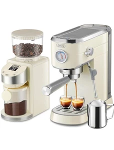 Gevi 20 Bar Professional Espresso Coffee Machine with 35 Precise Coffee Grinder