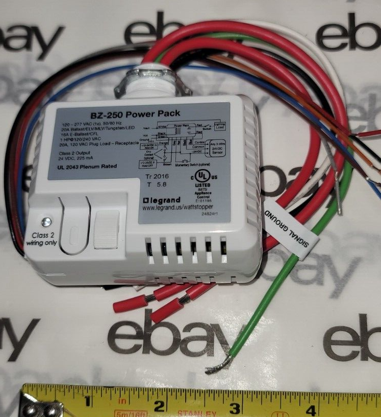 Legrand Wattstopper Power Pack ManOnAutoOn 24VDC BZ250 120/277V 50