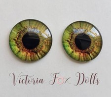 Blythe Doll Eyechips Green Realistic Eye Chips 14mm Custom Furby Ooak Blythe Bjd