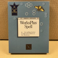 Vintage RARE version 1.1 f. WorksPlus Spell Microsoft Works on Apple Macintosh