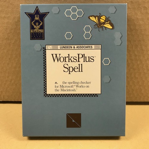 Vintage RARE version 1.1 f. _WorksPlus Spell Microsoft Works on Apple Macintosh - Afbeelding 2 van 12