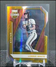 2021 Panini Elite Extra Edition Lonnie White Status Gold Die-Cut /10 Pirates