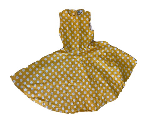  KATE KASIN Yellow   polka dots  Fit and Flare  Dress  ( 13 Years  ) - Bild 2 von 7