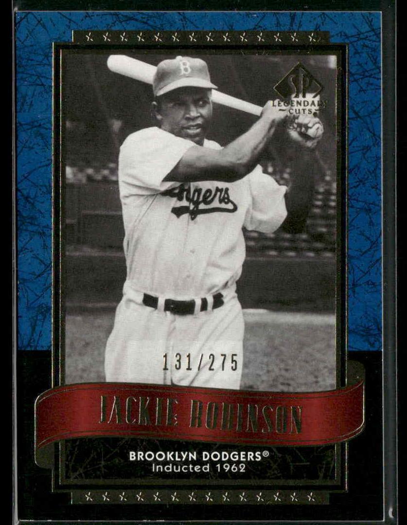 お値下げ　非売品　Jackie Robinson レプリカ 2003 SP Legendary Cuts #56 Jackie Robinson Blue #/275 | eBay