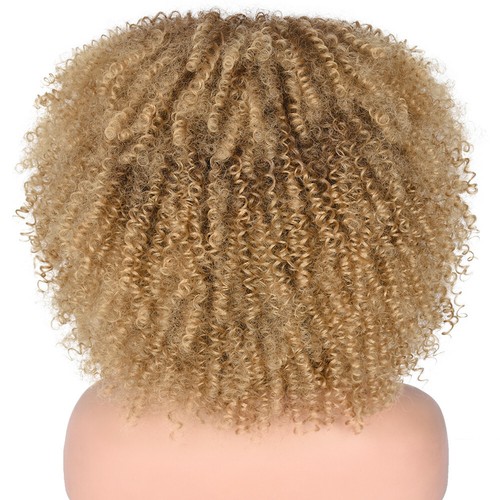 Curly Afro Wig with Bangs Short Kinky Curly Wigs for Black Women Cosplay Daily - Picture 19 of 54