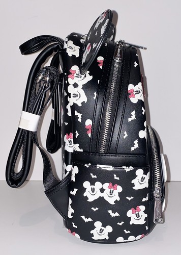 Mini sac à dos et portefeuille Loungefly Disney Mickey & Minnie Ghostly Glow-in-the-Dark - Photo 9/12