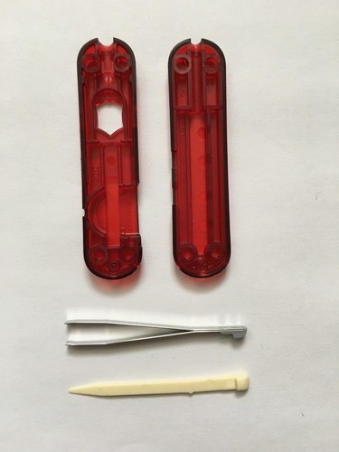 SWISS ARMY VICTORINOX 58mm SCALES/HANDLES WITH TWEEZER+TOOTHPICK - Picture 41 of 54