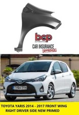 TOYOTA YARIS 2014 - 2017 FRONT WING RIGHT DRIVERS SIDE PRIMED BRAND NEW