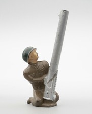 Barclay Pod Foot Soldier with Anti-Aircraft Gun Green Helmet