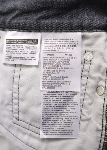 LEVI'S 514 Jeans Men's W31/~L27* Grey Straight Fit Zip Fly Mid Rise - Picture 6 of 9