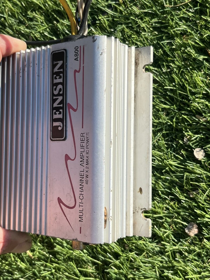 Jensen A800 Old School Car Audio Multi Channel Amplifier Amp 40 watt X