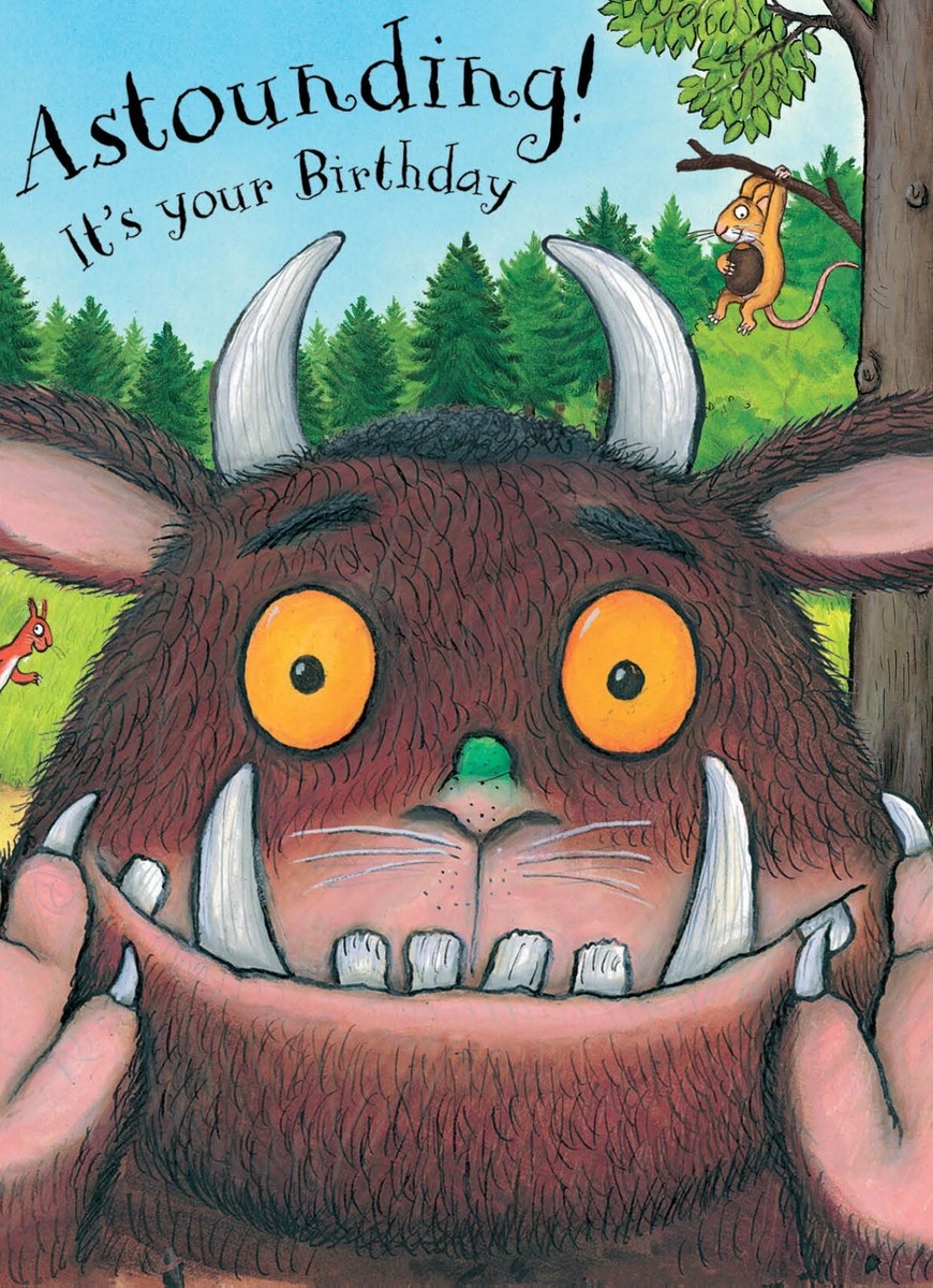 The Gruffalo Geburtstagskarte Von Danilo – Für Jedes Alter, Offiziell Lizenziert, Mit Umschlag