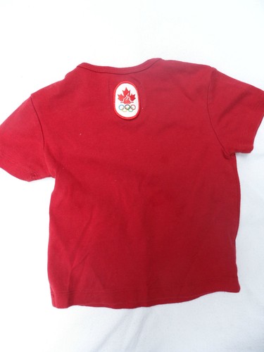 T-Shirt Olympic Canada Hudson's Bay HBC 2010 Red Size 12-18 Months Infant Baby - Foto 3 di 5