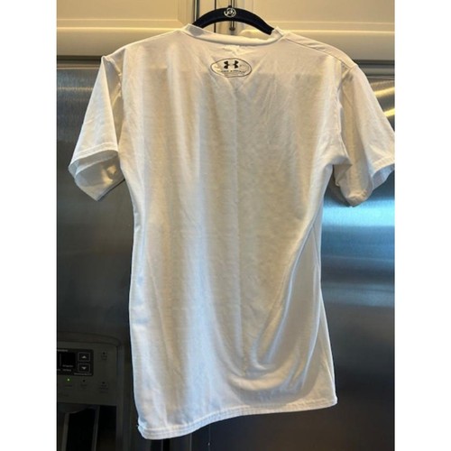 Under Armour White Youth compression shirt - large - Picture 3 of 4