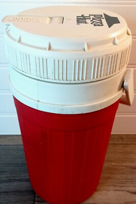 Vintage IGLOO 1980 s Pizza Hut Logo 1/2 Gallon Red Thermos Water Cooler  W/lid