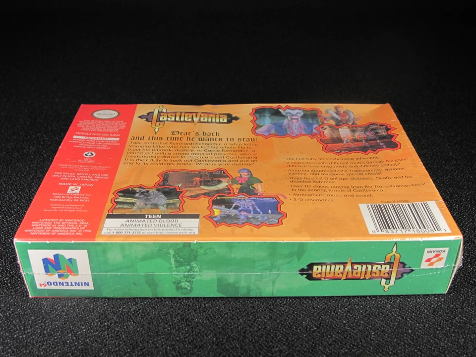Nintendo N64 Castlevania 64 NIB Brand New in Original Box Factory Sealed RARE - Image 4 of 4