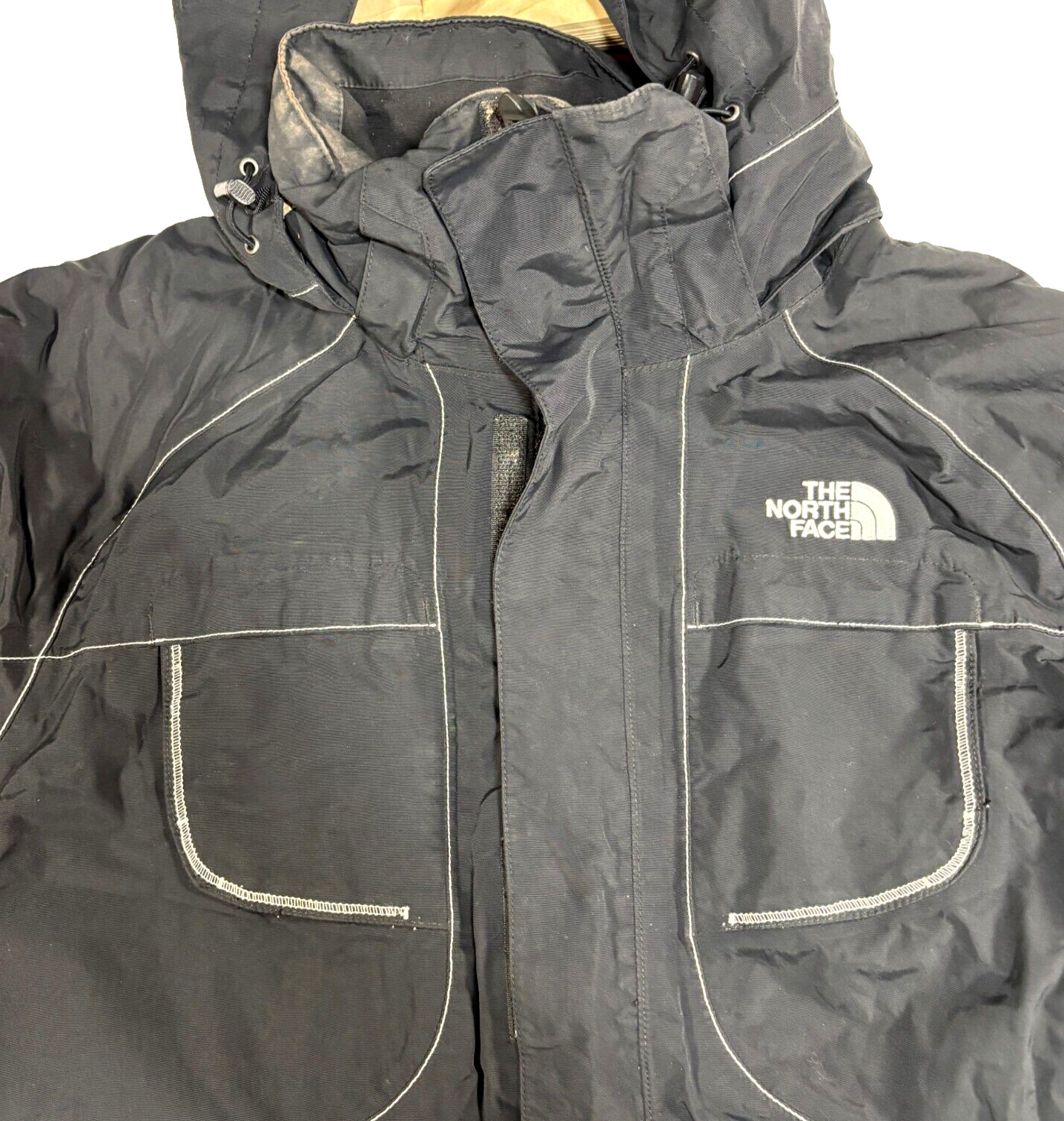 North Face Hyvent Jacket Black Full Zip Insulated… - image 21