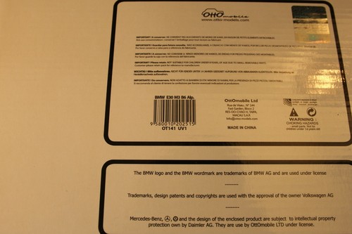 1:18 Otto Models BMW Alpina B6 M3 E30 blau metallic OPV Unopened NEU Limitiert - Picture 3 of 3