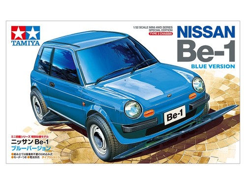 Tamiya 95477 Mini 4WD NISSAN Be-1 BLUE VERSION 1/32 - Picture 1 of 3
