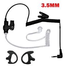 3.5mm Listen Only Acoustic Tube Headset Earpiece For Motorola With Earmold USA