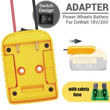 DIY Battery Adapter for DeWalt 18V/20V Max Power Wheels Battery Holder Dock Fuse