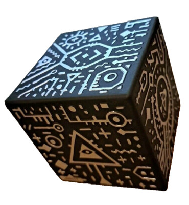 Merge Cube Augmented Reality Virtual Reality AR/VR Toy 2 3/4'' Cubed Black Silver