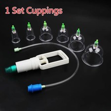 6 Cups Chinese Medical Vacuum Cans Cupping Cup Cellulite Suction Cup Therapy Bac