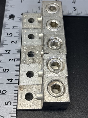 5- BKB ADR25 Terminal Lug, Conector Mecánico, 250-6 AWG AL9CU, Blackburn - Imagen 5 de 11