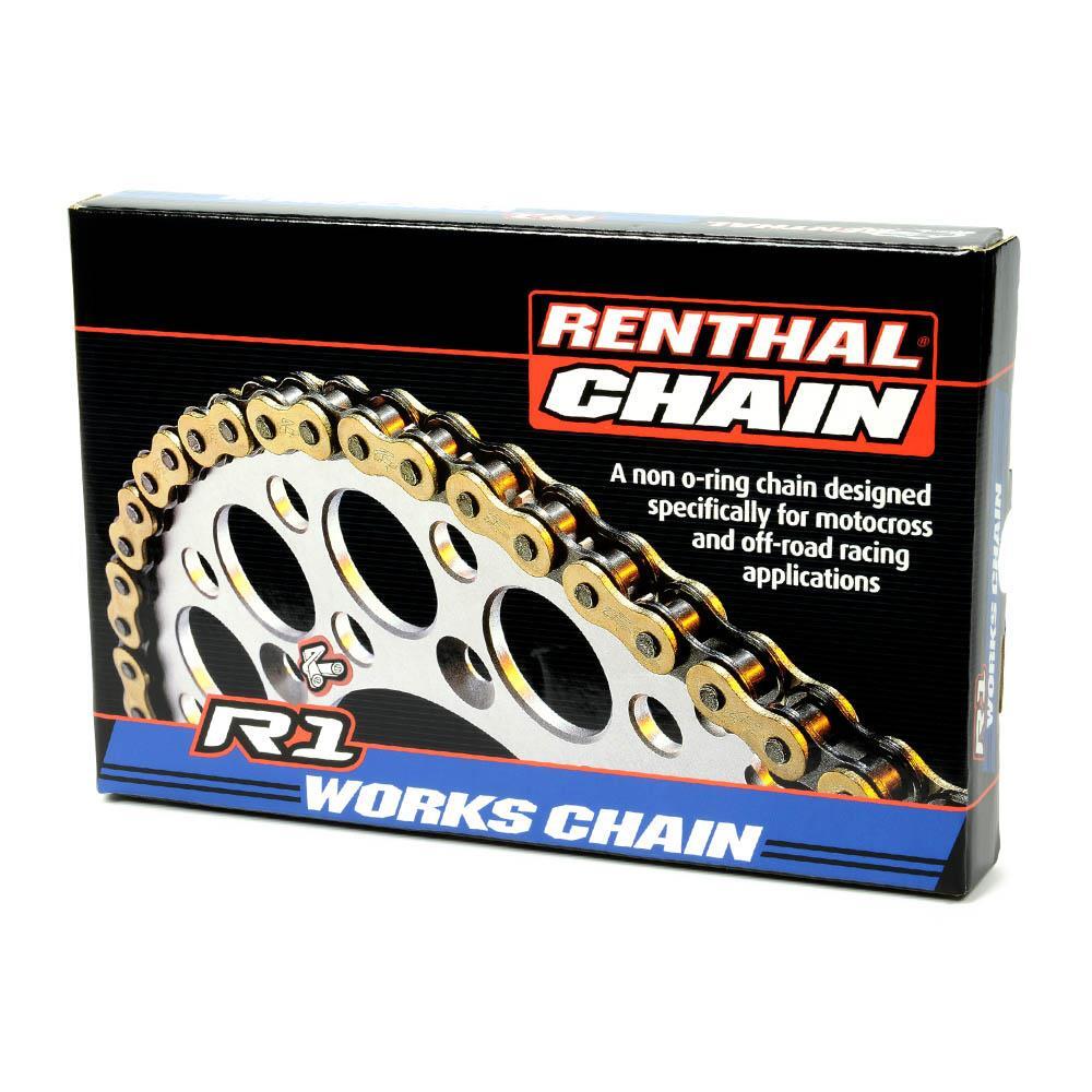 RENTHAL R1 520 WORKS CHAIN, 102 LINKS GOLD MX/ENDURO