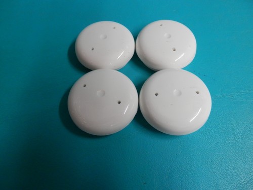 4 Plastic HD White Wrought Iron Patio Chair Leg Inserts Cups Glide Caps 1 1/2" - Picture 4 of 10