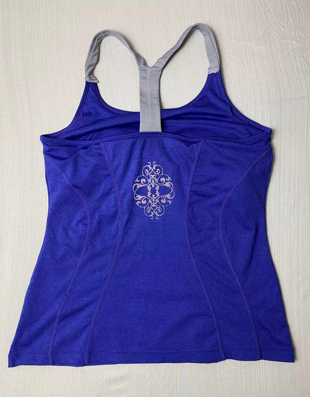 mpg active built in shelf bra gym sleeveless shirt