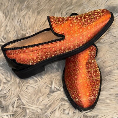 House Of Hounds Emperor Dress Shoes Loafer Brocade Orange Gold Mens EU 42 US 8.5 | eBay House Of Hounds Emperor Dress Shoes Loafer Brocade Orange Gold Mens EU 42 US 8.5 | eBay