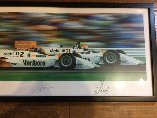 Team Marlboro Indy Car 1994 Race Photo SIGNED UNSER, FITTIPALDI, TRACY FRAMED - Picture 4 of 15