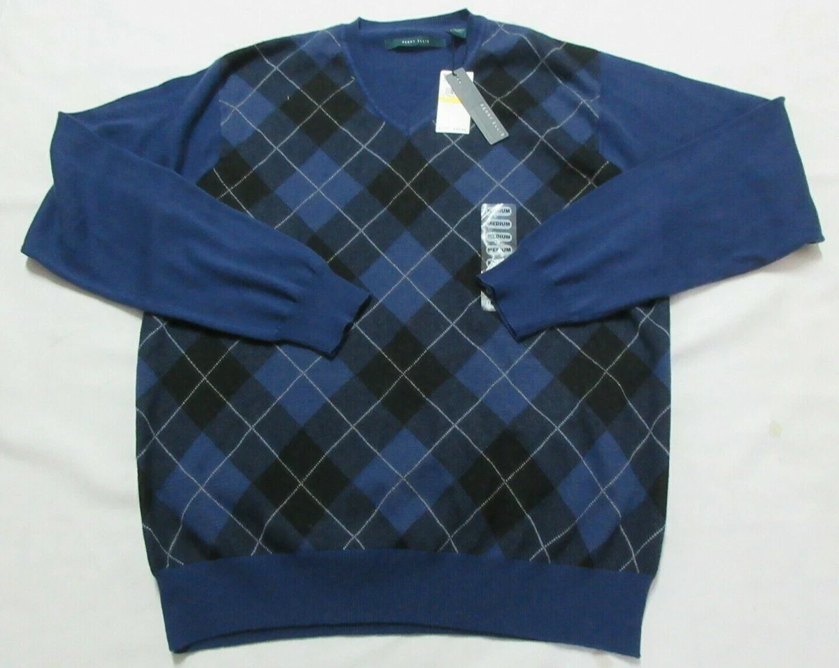 Perry Ellis Blue Men Sweater Size M eBay