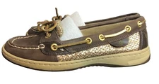 Sperry Women’s Size 5 Top-Sider Boat Shoe Brown/Gold