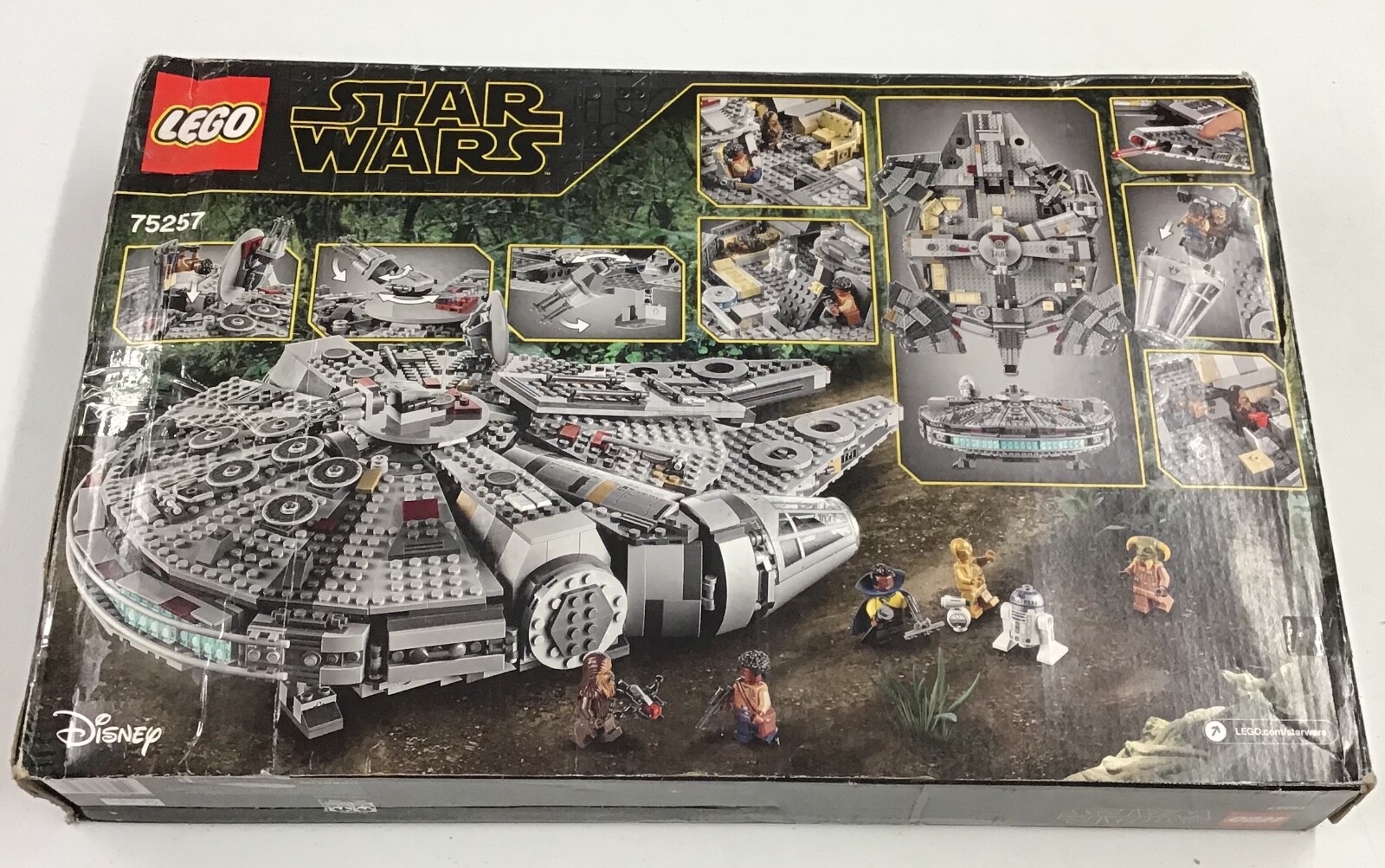 Lego boite vide star Wars vaisseau millénium 75257