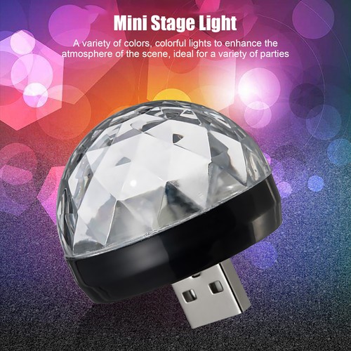 Mini-Disco-Bühnenlicht, klangaktivierte LED-Magic-Disco-Kugel-Lampe für Party-Ba - Bild 6 von 8