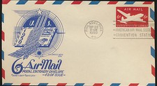 UC18 Airmail Border Postal Stationary FDC L W Staehle Cachet Unadd 1950 LOT 1036