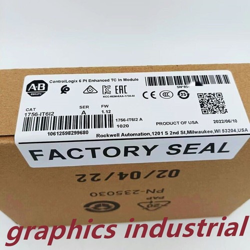 New Factory Sealed 1756-IT6I2 SER A Enhanced Isolated Thermocouple Module AB