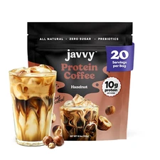 Javvy Hazelnut Protein Iced Coffee - Premium Whey Protein & Instant Iced Coffees