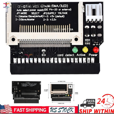 5X Compact Flash CF to 3.5 Female 40 Pin IDE Bootable Adapter Converter Card USA