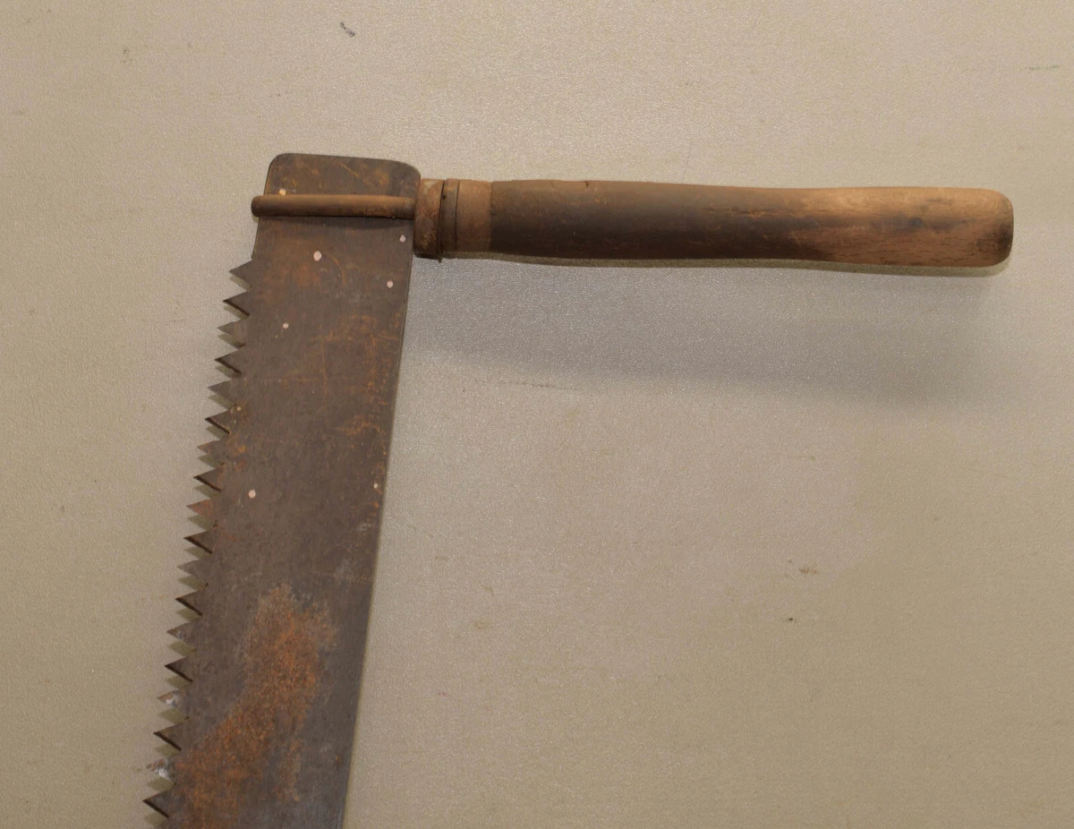 Nice small size 2 man topping saw collectible tree cutting antique logging tool