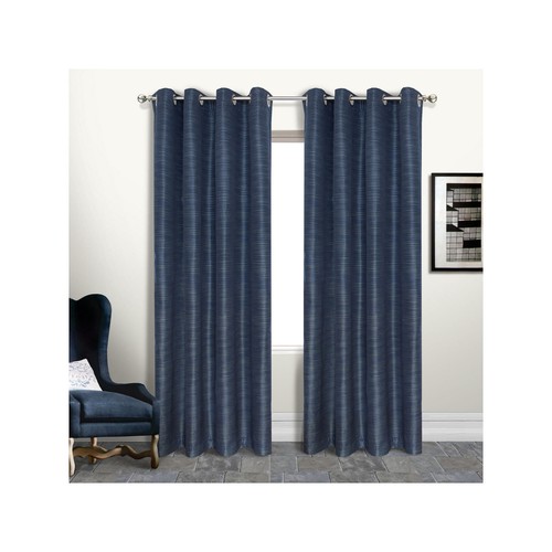 Luxury Collection Brighton Insulated Single Curtain Panel (84 Inch - Navy) - Picture 2 of 3