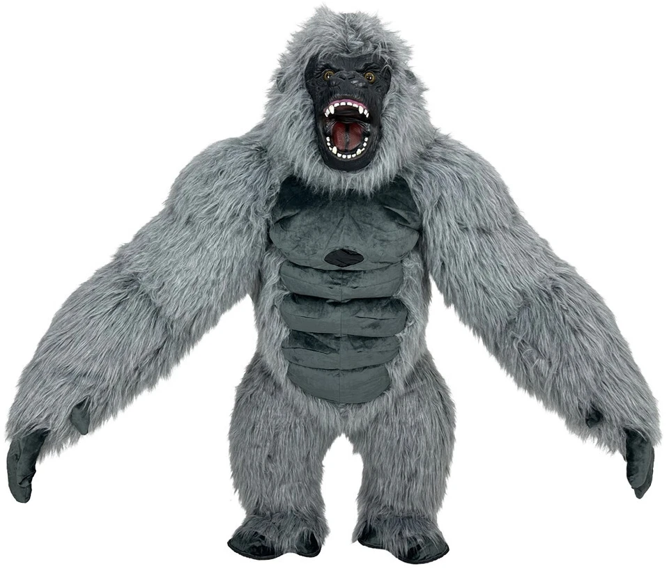 8ft Giant Gorilla Inflatable Costume Plush Wearable for Party/Cosplay & Battery - Image 3 of 4