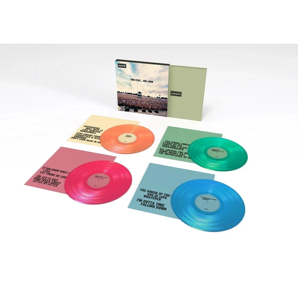 oasis レコード TIME FLIES 4LP OASIS Time Flies.. 1994-2009 4LP BOX SET Color (Colour