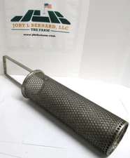 BASKET STRAINER SCREEN , SST , 4" X 13" , w/ 7-1/2" HANDLE , SURPLUS