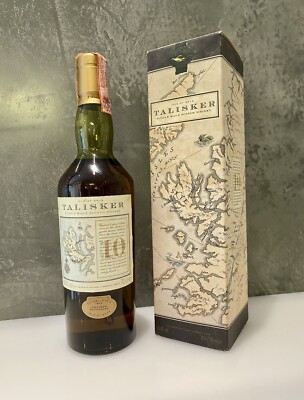 Talisker 10 Y. Skye Single Malt Scotch Whisky 90 er Jahre Map Label***Rarität***